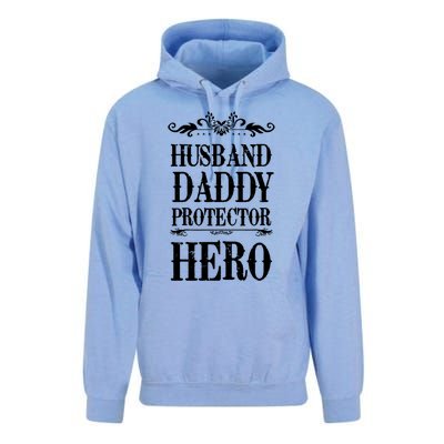 Fathers Day Husband Daddy Protector Hero Gift Unisex Surf Hoodie