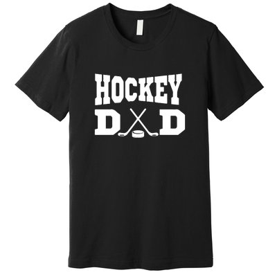 Father's Day Hockey Dad Like Normal Dad But Cooler Gift Funny Premium T-Shirt