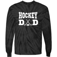 Father's Day Hockey Dad Like Normal Dad But Cooler Gift Funny Tie-Dye Long Sleeve Shirt