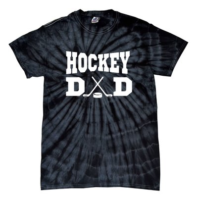 Father's Day Hockey Dad Like Normal Dad But Cooler Gift Funny Tie-Dye T-Shirt