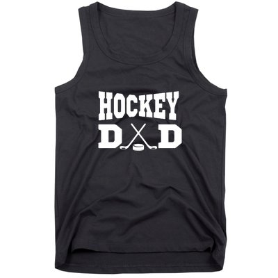 Father's Day Hockey Dad Like Normal Dad But Cooler Gift Funny Tank Top