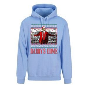 Funny DaddyS Home Trump Ugly Christmas Sweater Xmas Pajamas Unisex Surf Hoodie