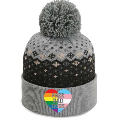 Free Dad Hugs Pride Lgbt Rainbow Flag Family Cool Gift The Baniff Cuffed Pom Beanie