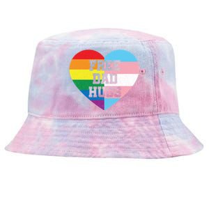 Free Dad Hugs Pride Lgbt Rainbow Flag Family Cool Gift Tie-Dyed Bucket Hat