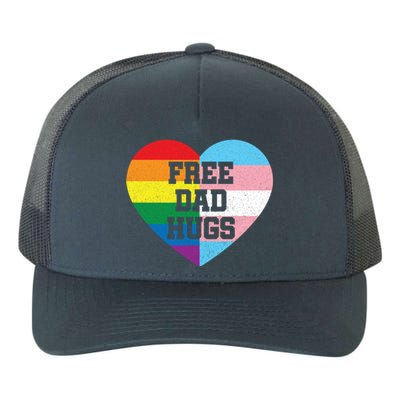 Free Dad Hugs Pride Lgbt Rainbow Flag Family Cool Gift Yupoong Adult 5-Panel Trucker Hat