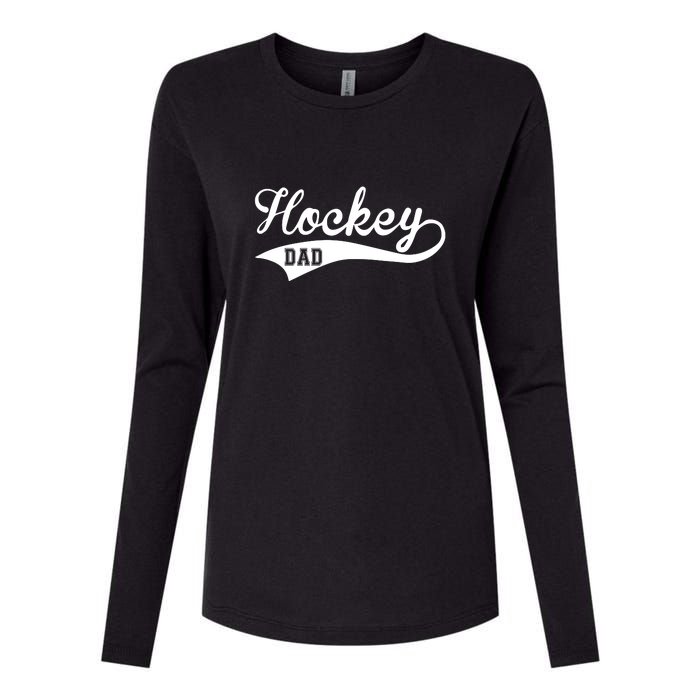 Father's Day Hockey Dad Like Normal Dad But Cooler Gift Hockey Life Womens Cotton Relaxed Long Sleeve T-Shirt