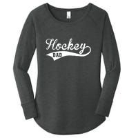 Father's Day Hockey Dad Like Normal Dad But Cooler Gift Hockey Life Women's Perfect Tri Tunic Long Sleeve Shirt