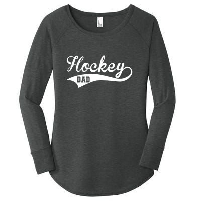 Father's Day Hockey Dad Like Normal Dad But Cooler Gift Hockey Life Women's Perfect Tri Tunic Long Sleeve Shirt