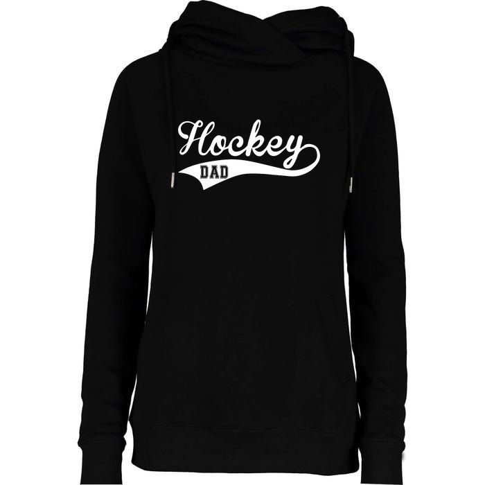 Father's Day Hockey Dad Like Normal Dad But Cooler Gift Hockey Life Womens Funnel Neck Pullover Hood