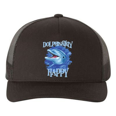 Funny Dolphinately Happy Dolphin Lover Tee Gifts Yupoong Adult 5-Panel Trucker Hat