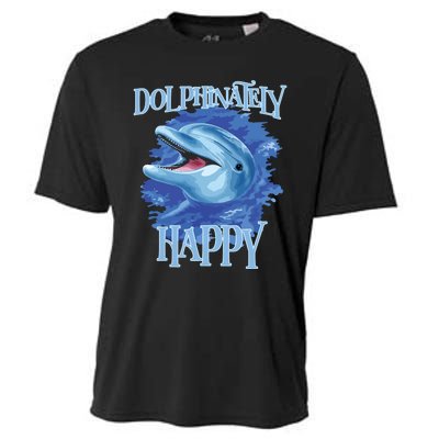 Funny Dolphinately Happy Dolphin Lover Tee Gifts Cooling Performance Crew T-Shirt