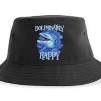 Funny Dolphinately Happy Dolphin Lover Tee Gifts Sustainable Bucket Hat