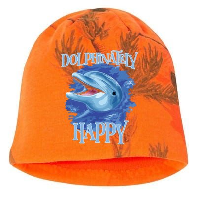 Funny Dolphinately Happy Dolphin Lover Tee Gifts Kati - Camo Knit Beanie