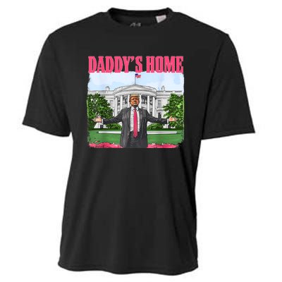 Funny Daddys Home Trump 2024 White House Comeback Cooling Performance Crew T-Shirt