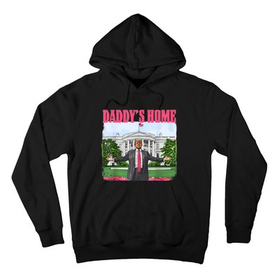 Funny Daddys Home Trump 2024 White House Comeback Hoodie