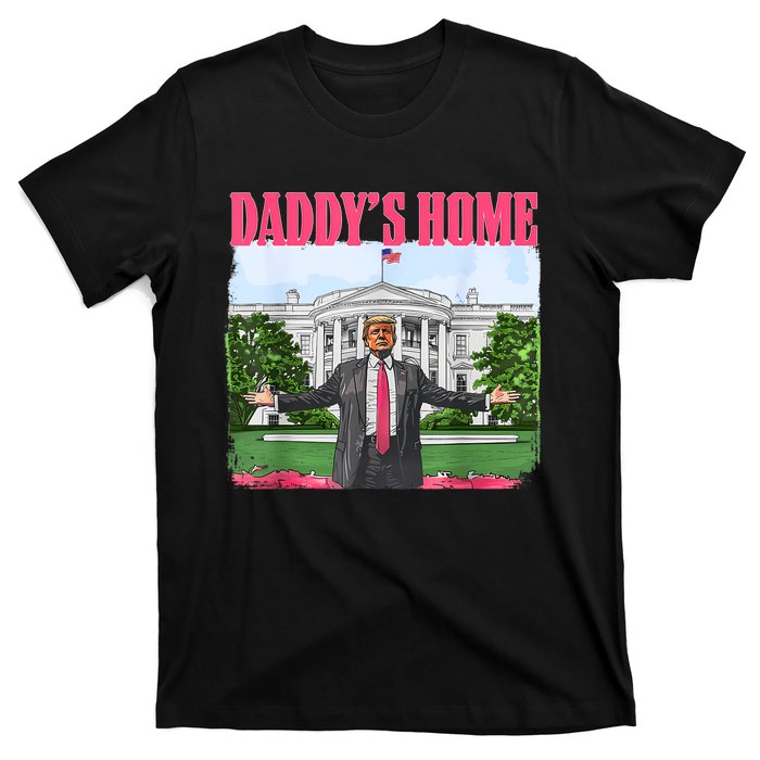 Funny Daddys Home Trump 2024 White House Comeback T-Shirt