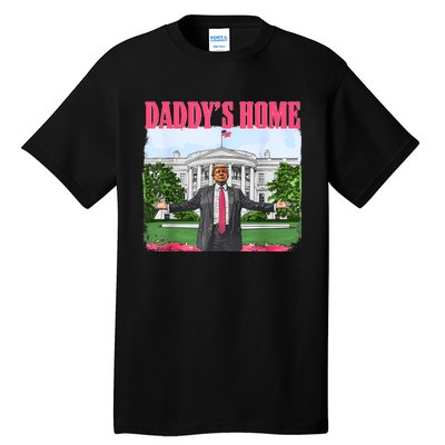 Funny Daddys Home Trump 2024 White House Comeback Tall T-Shirt