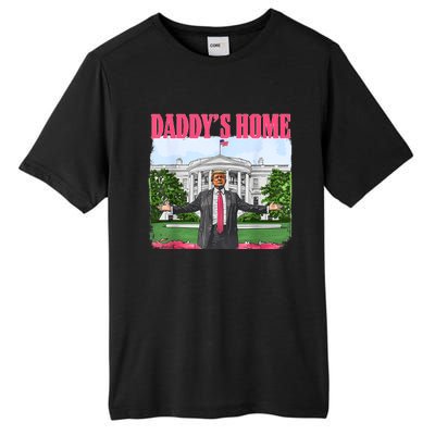 Funny Daddys Home Trump 2024 White House Comeback Tall Fusion ChromaSoft Performance T-Shirt