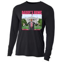 Funny Daddys Home Trump 2024 White House Comeback Cooling Performance Long Sleeve Crew