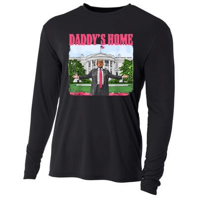 Funny Daddys Home Trump 2024 White House Comeback Cooling Performance Long Sleeve Crew