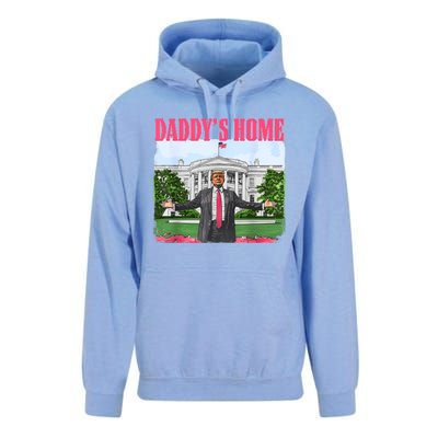 Funny Daddys Home Trump 2024 White House Comeback Unisex Surf Hoodie