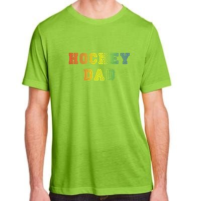 Father's Day Hockey Dad Rainbow Gift Adult ChromaSoft Performance T-Shirt