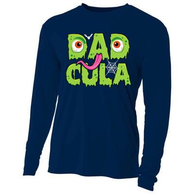 Funny Dadcula Halloween Dad Costume For Family Matching Cooling Performance Long Sleeve Crew