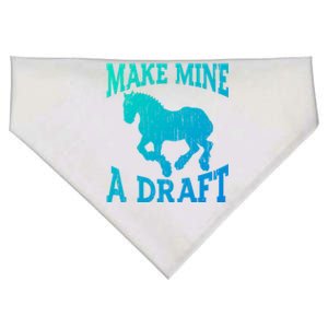 Funny Draft Horse Gift Cool Make Mine A Draft Gift USA-Made Doggie Bandana