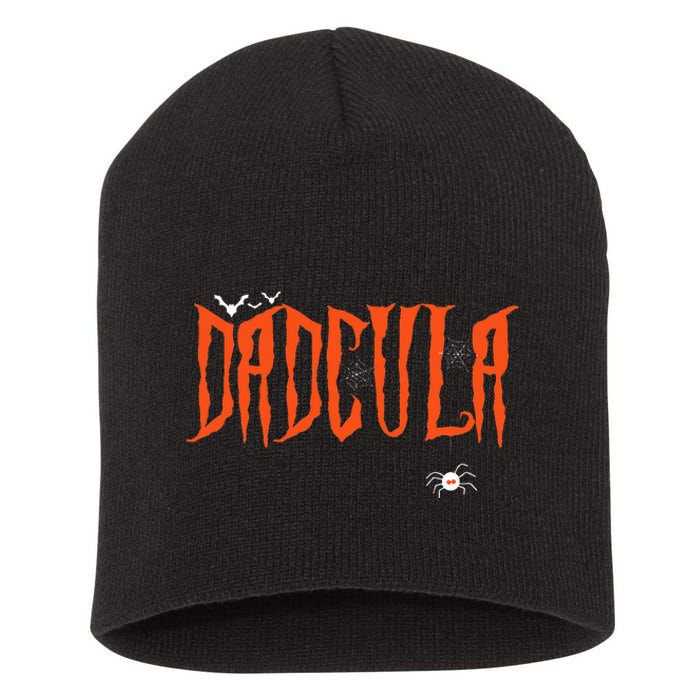 Funny Dadcula Halloween Dad Dracula Costume Momster Matching Short Acrylic Beanie