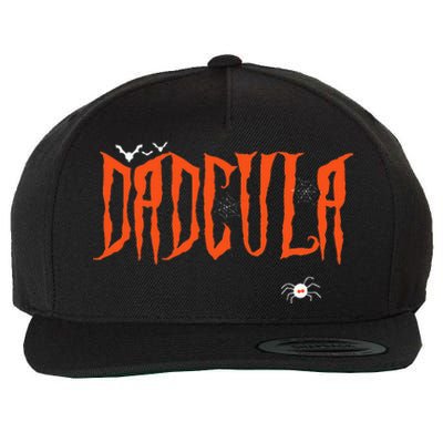 Funny Dadcula Halloween Dad Dracula Costume Momster Matching Wool Snapback Cap