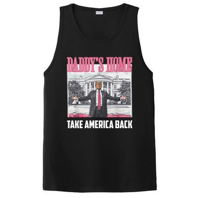 Funny DaddyS Home Trump 2024 Take America Back 2024 Gift PosiCharge Competitor Tank