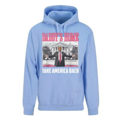 Funny DaddyS Home Trump 2024 Take America Back 2024 Gift Unisex Surf Hoodie