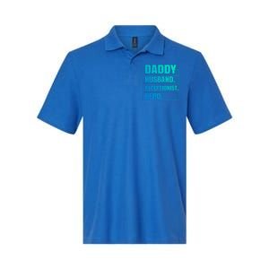 Funny Daddy Husband Receptionist Hero Father's Day Funny Gift Softstyle Adult Sport Polo