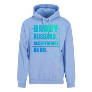 Funny Daddy Husband Receptionist Hero Father's Day Funny Gift Unisex Surf Hoodie