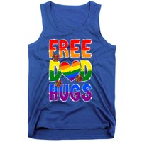 Free Dad Hugs Rainbow Lgbt Pride Month Fathers Day Cool Gift Tank Top