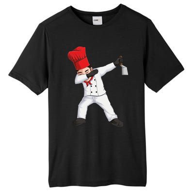 Funny Dabbing Hibachi Chef Cook Costume Cooking Cute Gift Tall Fusion ChromaSoft Performance T-Shirt