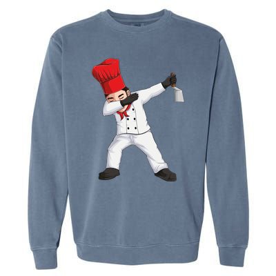 Funny Dabbing Hibachi Chef Cook Costume Cooking Cute Gift Garment-Dyed Sweatshirt