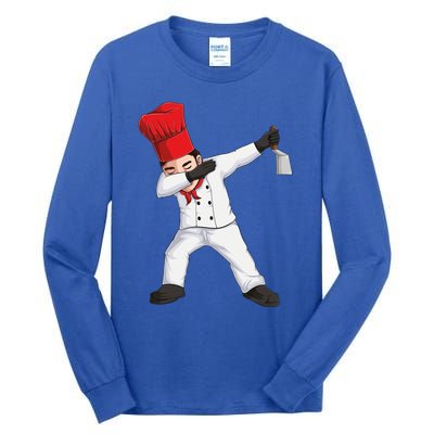 Funny Dabbing Hibachi Chef Cook Costume Cooking Cute Gift Tall Long Sleeve T-Shirt