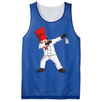 Funny Dabbing Hibachi Chef Cook Costume Cooking Cute Gift Mesh Reversible Basketball Jersey Tank