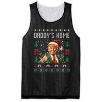 Funny DaddyS Home Trump Ugly Christmas Sweater Xmas Pajamas Mesh Reversible Basketball Jersey Tank