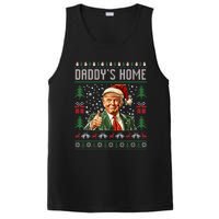 Funny DaddyS Home Trump Ugly Christmas Sweater Xmas Pajamas PosiCharge Competitor Tank