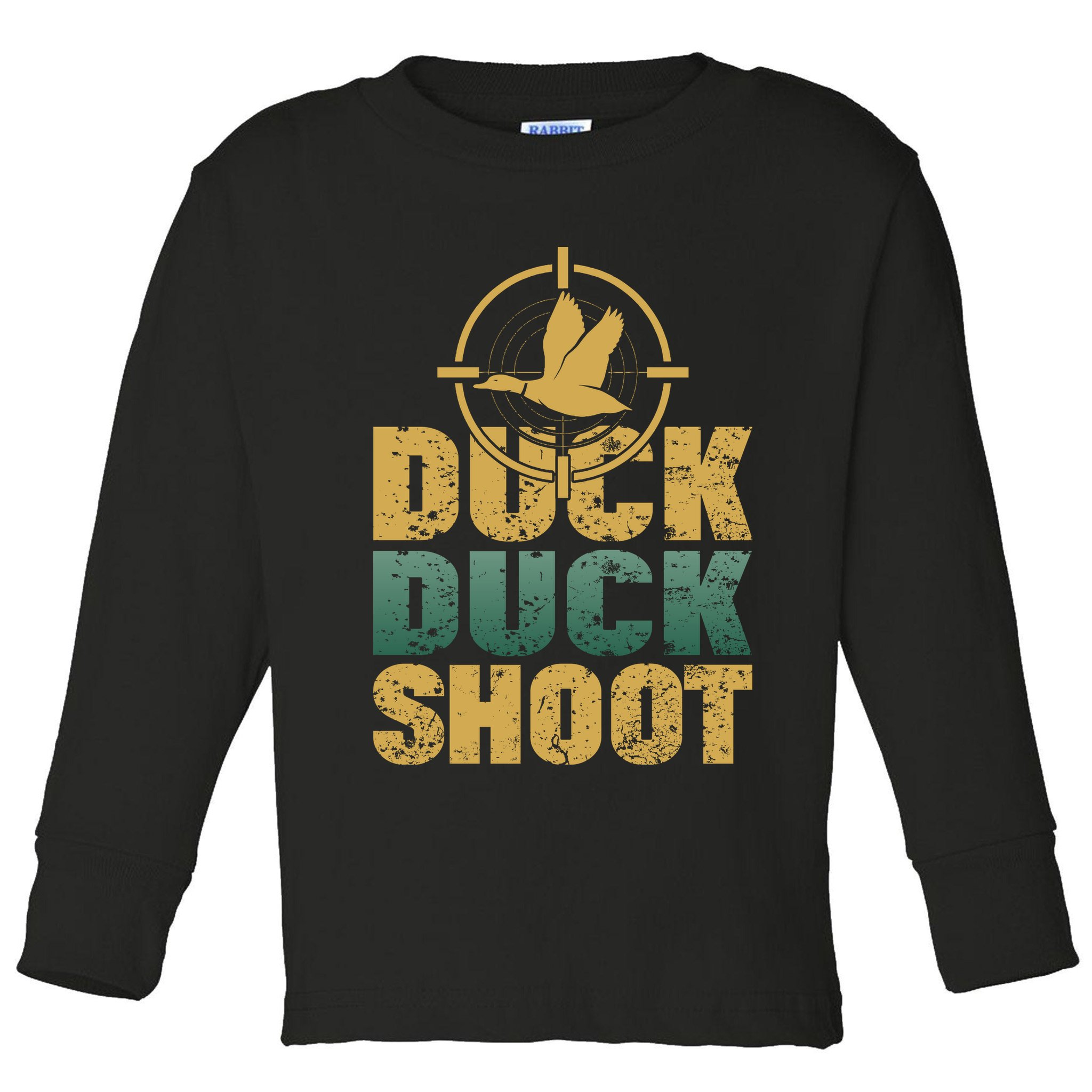 Funny Duck Hunting Gift For Hunter Toddler Long Sleeve Shirt