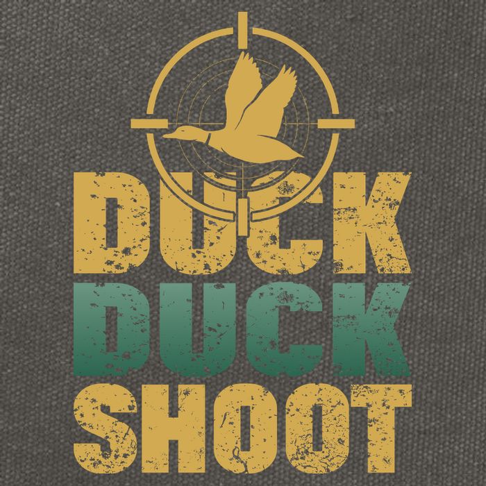 Funny Duck Hunting Gift For Hunter Cotton Canvas Backpack