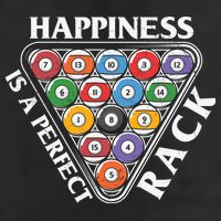 Father's Day Happiness Is A Perfect Rack Billiards Dad Gift For Dad Adult Drive Performance Visor