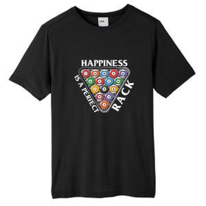 Father's Day Happiness Is A Perfect Rack Billiards Dad Gift For Dad Tall Fusion ChromaSoft Performance T-Shirt