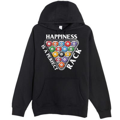 Father's Day Happiness Is A Perfect Rack Billiards Dad Gift For Dad Premium Pullover Hoodie