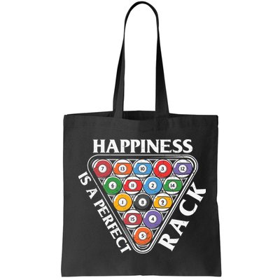 Father's Day Happiness Is A Perfect Rack Billiards Dad Gift For Dad Bag