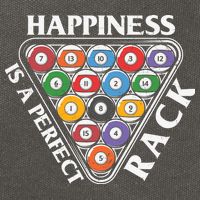 Father's Day Happiness Is A Perfect Rack Billiards Dad Gift For Dad Cotton Canvas Backpack