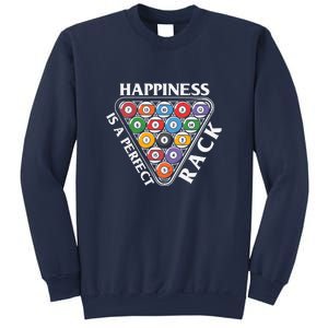 Father's Day Happiness Is A Perfect Rack Billiards Dad Gift For Dad Sweatshirt