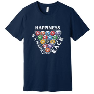 Father's Day Happiness Is A Perfect Rack Billiards Dad Gift For Dad Premium T-Shirt